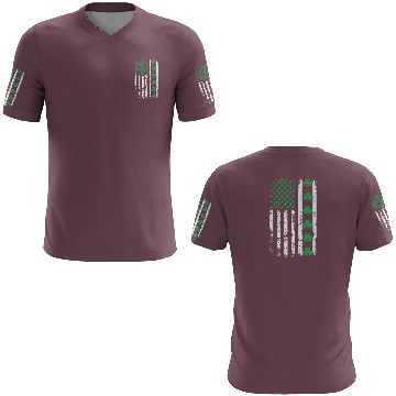 Discover American Flag with Shamrocks for St Patrick's Day 3D T Shirts