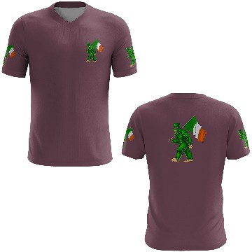 Discover St. Patrick's Day Bigfoot Ireland Flag 3D T Shirts