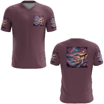 Discover fuji sakura torii 3D T Shirts
