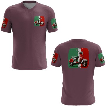 Discover Tricolore - Italian Flag 3D T Shirts Italian Scooter