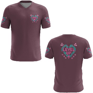 Discover Retro Gamer’s Code Pixel Heart 3D T Shirts - Level Up