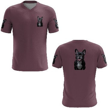 Discover Charming French Bulldog Portrait Capturing Joyful 3D T Shirts
