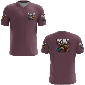 Discover Mayhem crew derby 3D T Shirts crash race design wreckfest