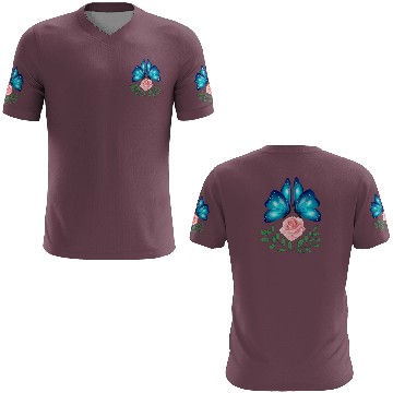 Discover Butterfly. Flower. Rose. Joy. spring. Spring break 3D T Shirts