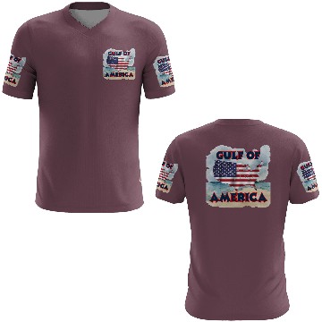 Discover Map of American Flag Overlaying Waves 3D T Shirts