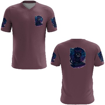 Discover Cyberpunk Cat Hacker 3D T Shirts