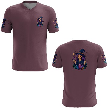 Discover Mystical Crystal Witch Illustration 3D T Shirts
