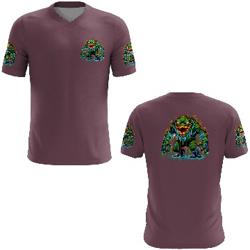 Discover Neon Swamp Beast – Toxic Terror 3D T Shirts