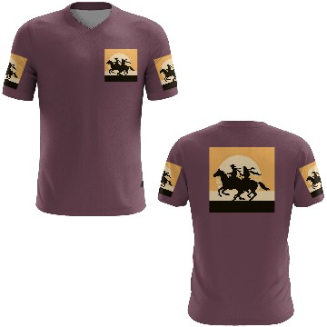 Discover Wild West Cowboy Sunset Ride 3D T Shirts