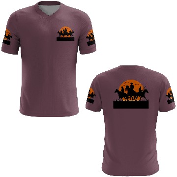 Discover Western Sunset Ride 3D T Shirts