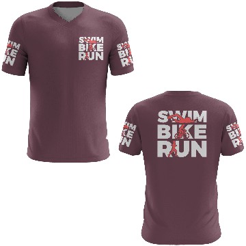 Discover Swim Bike Run Repeat 3D T Shirts
