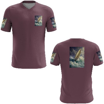 Discover Wild Sailing Through the Storm 3D T Shirts
