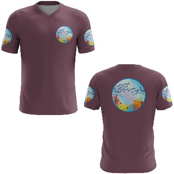 Discover School of colorful fish in a coral reef 3D T Shirts