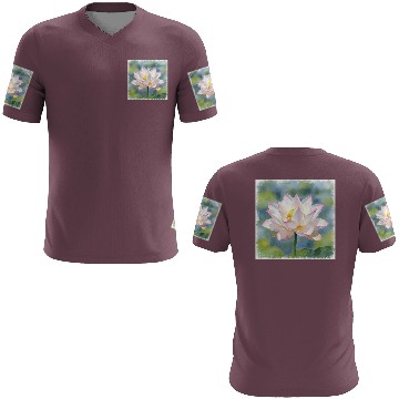 Discover Serene Water Lily Floral Print 3D T Shirts