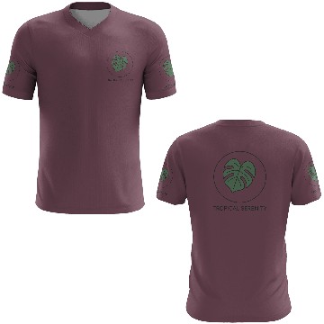 Discover Minimalist Philodendron in Circle Frame 3D T Shirts