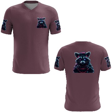 Discover Cyber Raccoon with Neon Mafia Theme 3D T Shirts