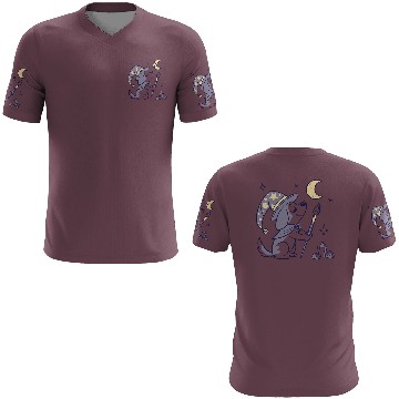 Discover Mystical Moon Wizard Illustration 3D T Shirts