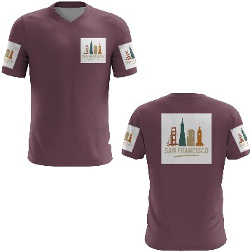 Discover San Francisco Skyline Street Glow 3D T Shirts