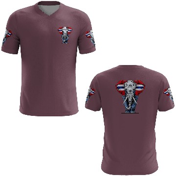 Discover Thailand Elephant Red White Blue National Flag Cul 3D T Shirts