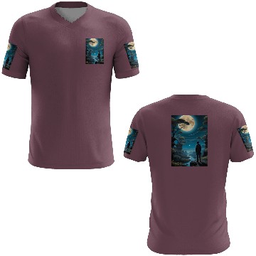 Discover Mystical Night Under the Full Moon 3D T Shirts