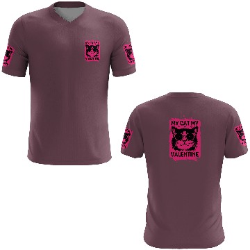 Discover my cat my valentine 3D T Shirts