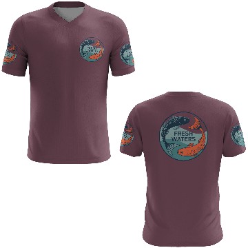 Discover Fresh Waters Koi Fish Artwork 3D T Shirts
