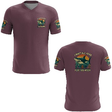 Discover Shark Retro Sunset Bold Ocean Predator  3D T Shirts