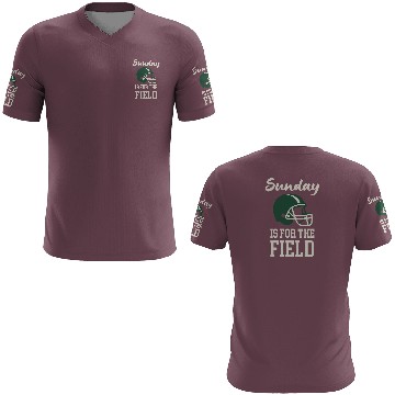 Discover Sunday Football Field Design 3D T Shirts