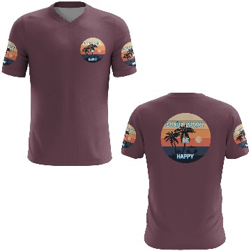 Discover Sunset Beach Relaxation Design 3D T Shirts