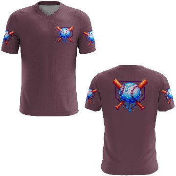Discover Baseball Drip For Boys Ice Cream Drip 3D T Shirts
