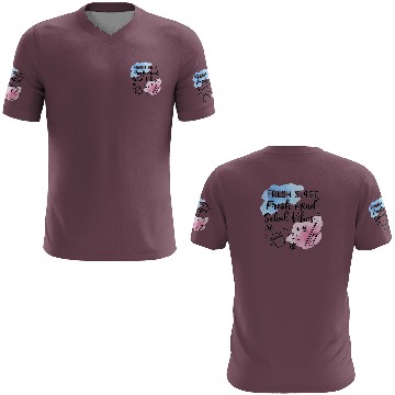 Discover Fresh School Vibes Watercolor Design 3D T Shirts