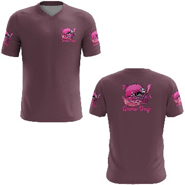 Discover Game Day Pink American Football Tackle Breast 3D T Shirts