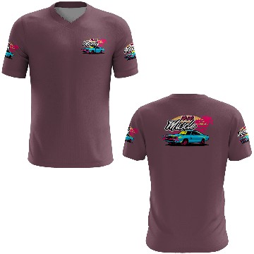 Discover Retro 1969 Muscle Car Sunset Design 3D T Shirts