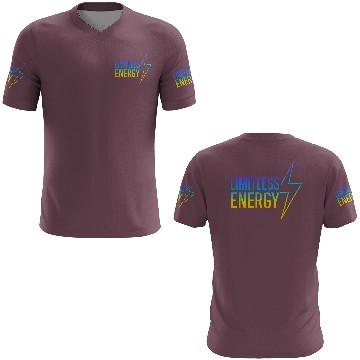 Discover Limitless Energy Neon Typography 3D T Shirts