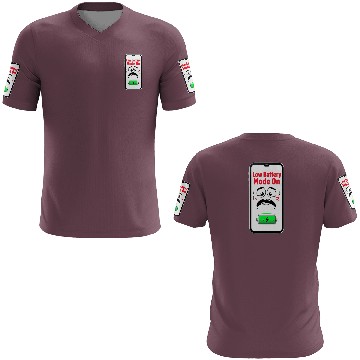 Discover Low Battery Mode Sad  3D T Shirts