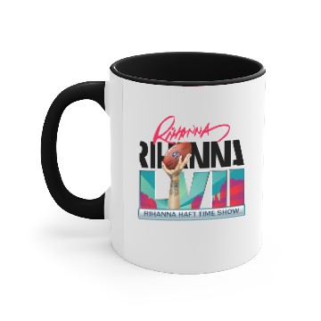 Discover Rihanna Superbowl 2023 Halftime Show Accent Mugs