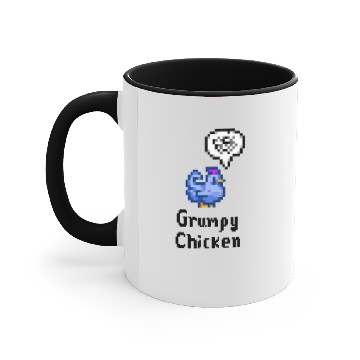 Discover Grumpy Chicken - Stardew Valley Animal - Accent Mugs