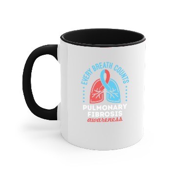 Discover Pulmonary Fibrosis Awareness Every Breath Counts Accent Mugs