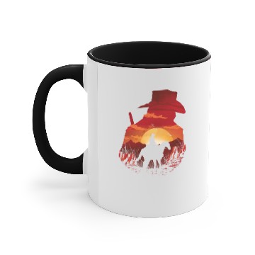 Discover Red Sunset - Red Dead Redemption 2 - Accent Mugs