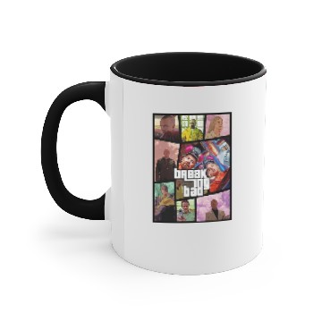 Discover Breaking Bad Walter White Poster GTA Version Accent Mugs,