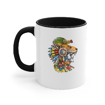 Discover Aztec Jaguar Mask Accent Mugs