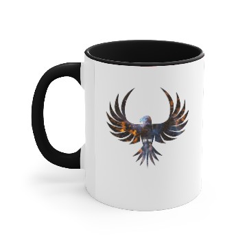 Discover Cosmic Bird Accent Mugs