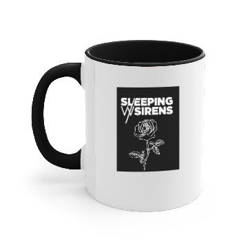 Discover Sleeping with Sirens Rose Logo Classic Accent Mugs