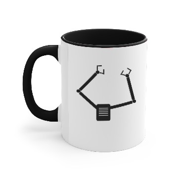 Discover robot arms Accent Mugs