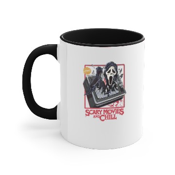 Discover Scream Ghostface Accent Mugs, Scary Movies And Chill