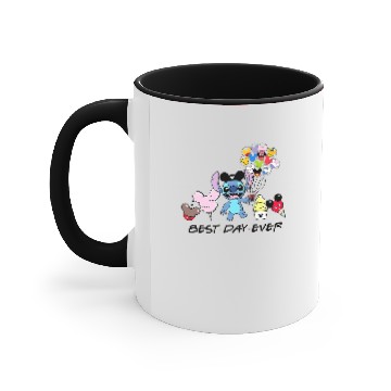 Discover Disney Stitch Best Day Ever, Disney Snacks Accent Mugs