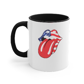 Discover Rolling Stones Lips Accent Mugs