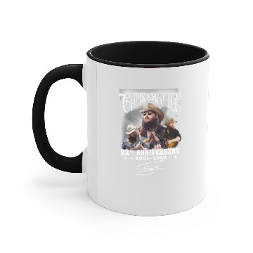 Discover Chris Stapleton 22nd Anniversary 2001 2023 Signature Accent Mugs