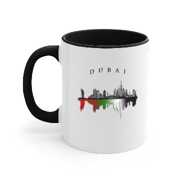 Discover Dubai Skyline Accent Mugs