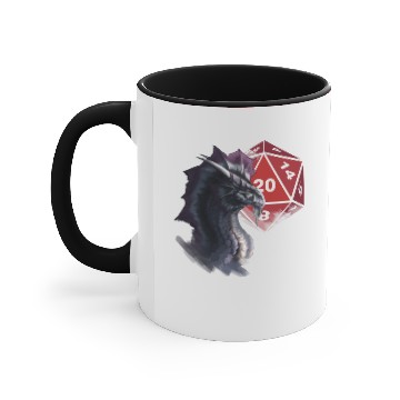 Discover Silver Dragon - Dungeons And Dragons - Accent Mugs